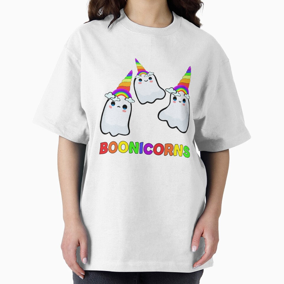 BOONICORNS cute kawaii rainbow unicorn Halloween ghosts trio by Rabbitti