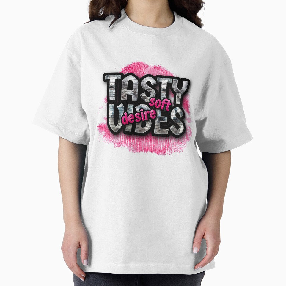 Pink Lips Tasty Vibes Typography | Soft Desire Romantic Aesthetic Design by HIGHSQUARE