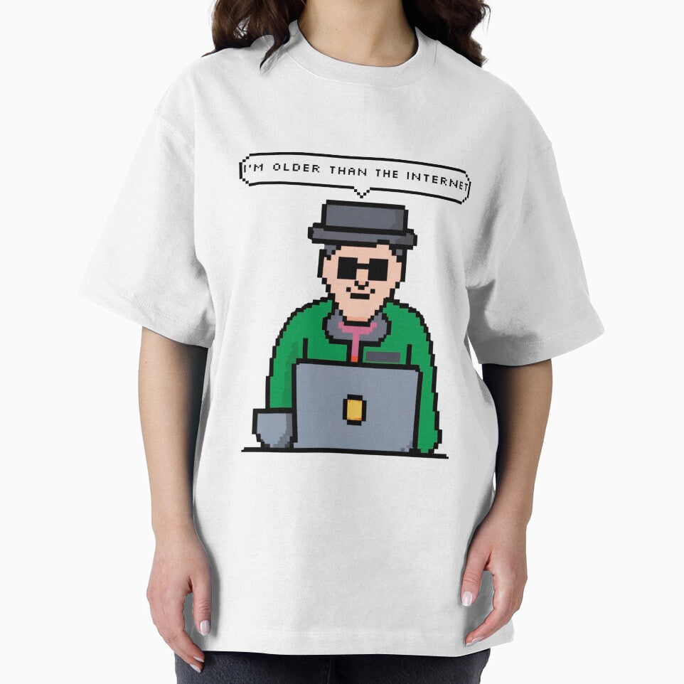 I'm older than the Internet, Green old man | Pixel Style by CircinusStore