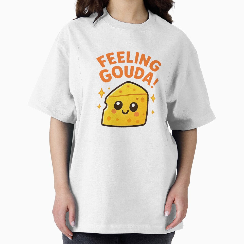 Feeling Gouda! Cute cheese pun cartoon by stateofcheese