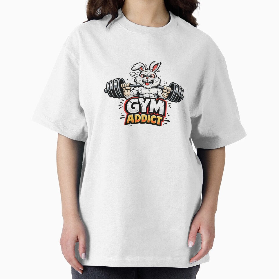 Gym Addict – Muscular Bunny with Dumbbell | Funny Fitness Motif by Mavriboy