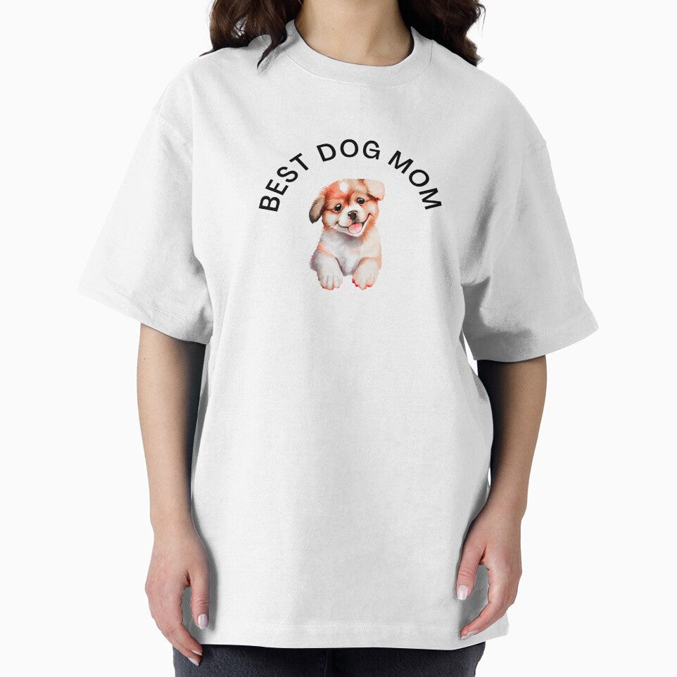Best Dog Mom – Cute Puppy Tongue Out by gluxdesing