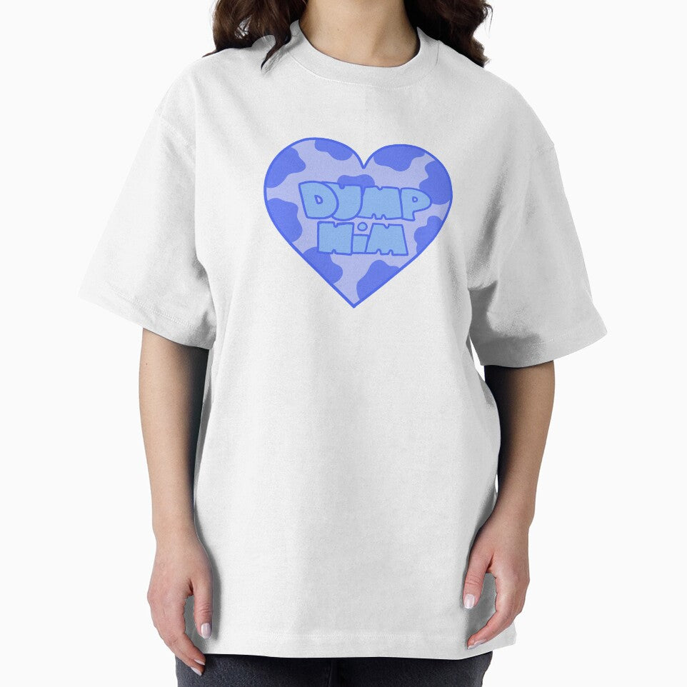 Y2k cow print heart (blue) by gross-girl99