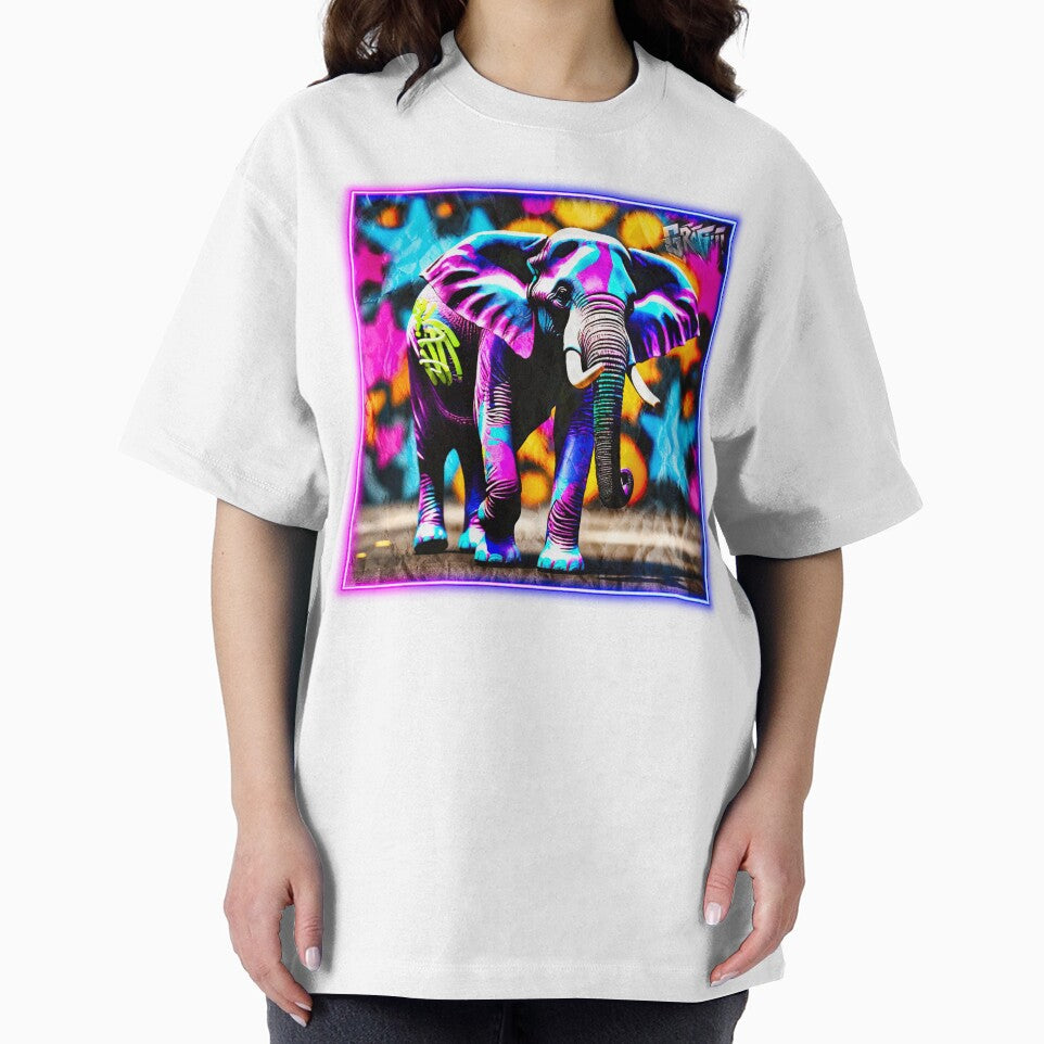 Graffiti style elephant by Drone-tees