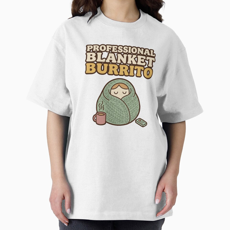 Professional Blanket Burrito Cozy Retro Graphic by Seeding Serendipity