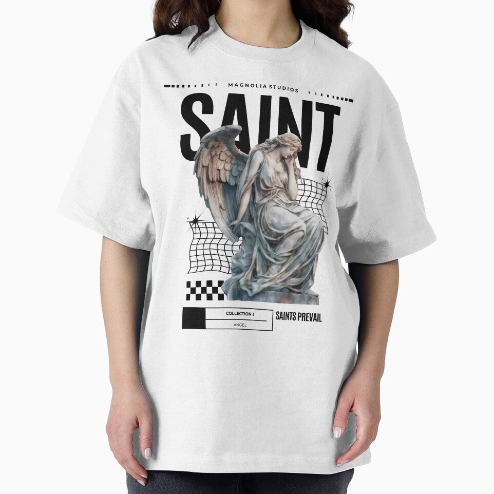 SAINT ANGEL STATUE design graphic tee by magnoliaclo