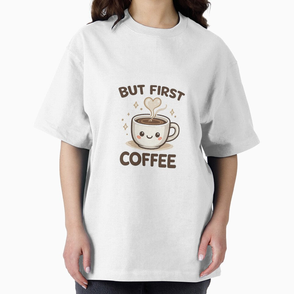 But First Coffee Cute Minimal Coffee Lover Aesthetic Design by Cute-Corne