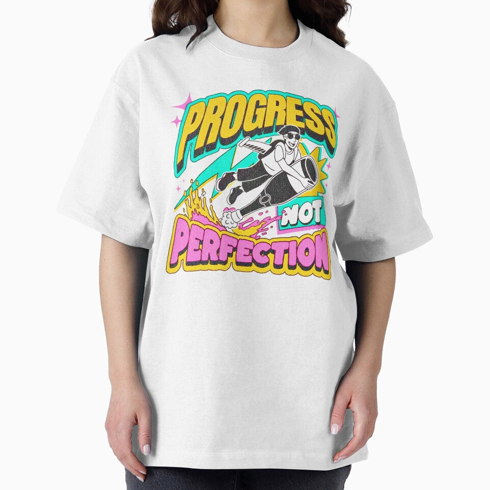 Progress, Not Perfection - Soft Unisex T-Shirt for Everyday Inspiration & Sustainable Style by CoolOutlooks