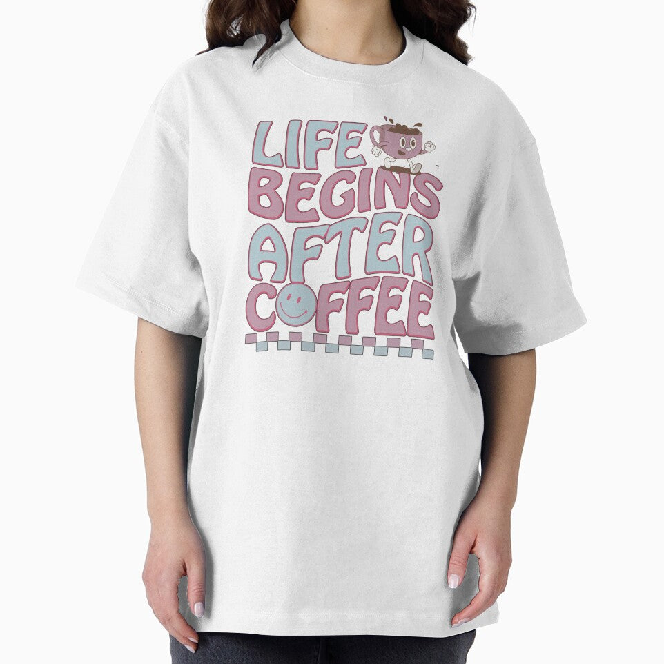 Life Begins After Coffee Retro by HappyLifeCreate