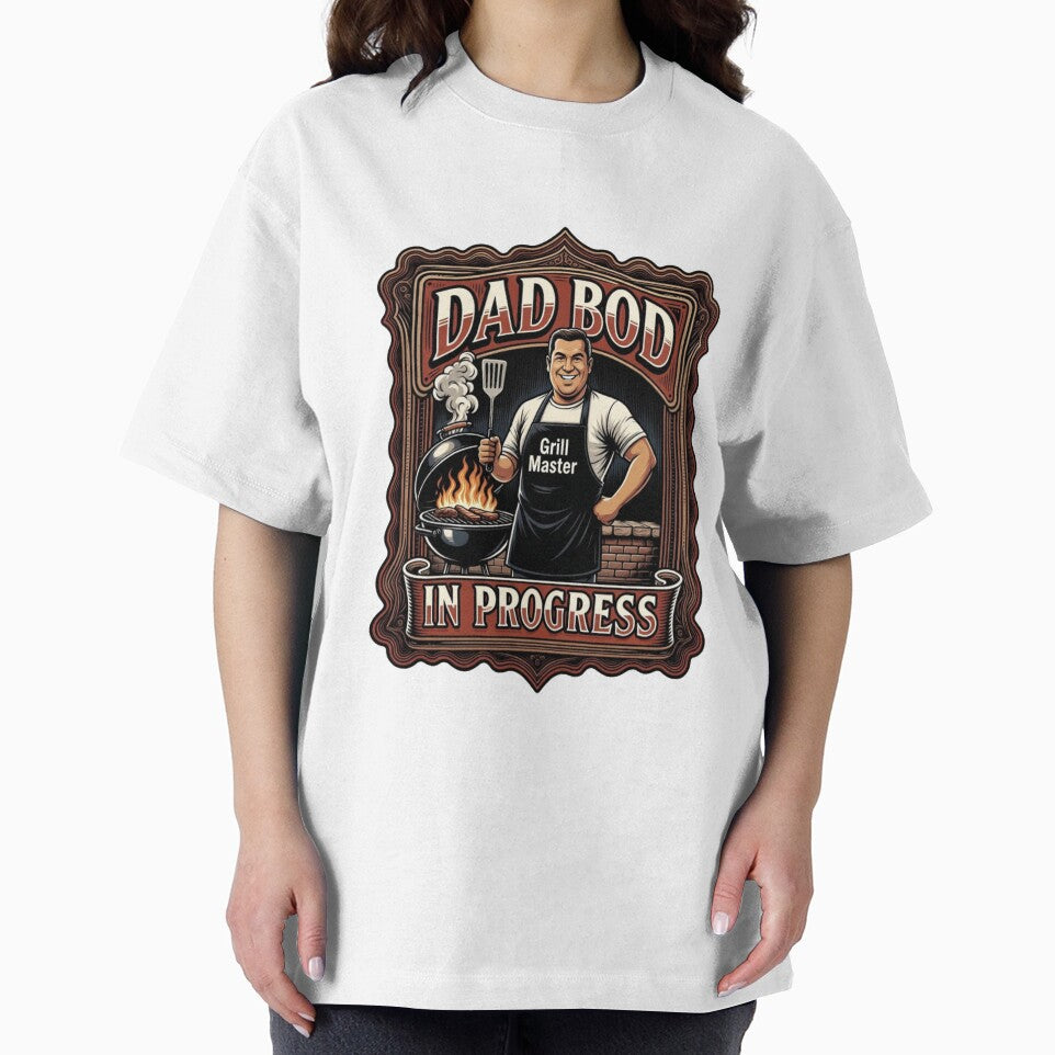 Dad Bod In Progress Grill Master Funny Dad Tee by YMLux