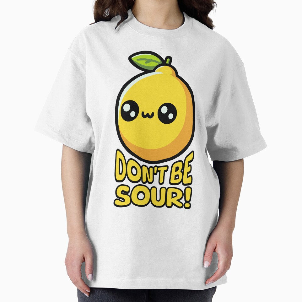 Don't Be Sour! Cute Lemon Pun by PMCreative