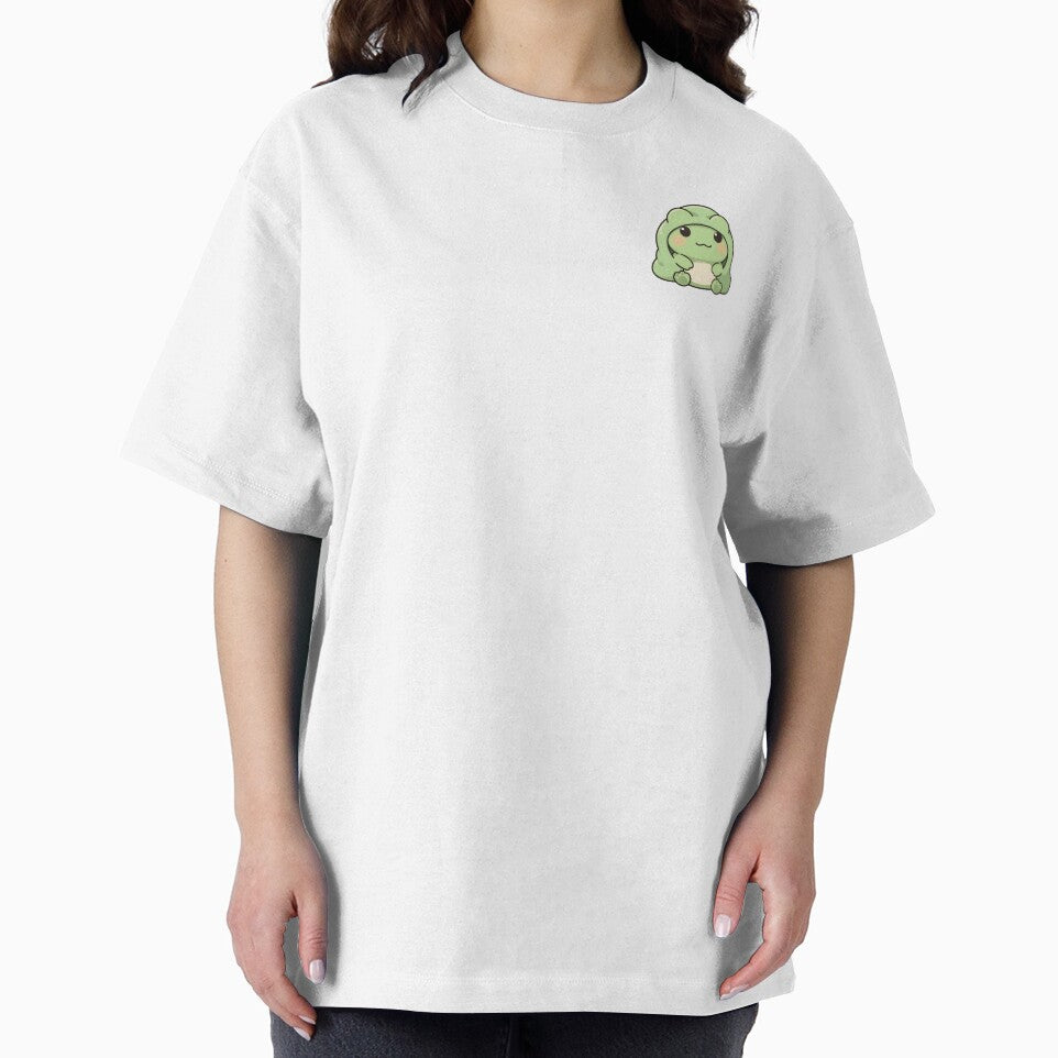 Cute Frog Under Blanket Kawaii Sticker by AkriDesigns