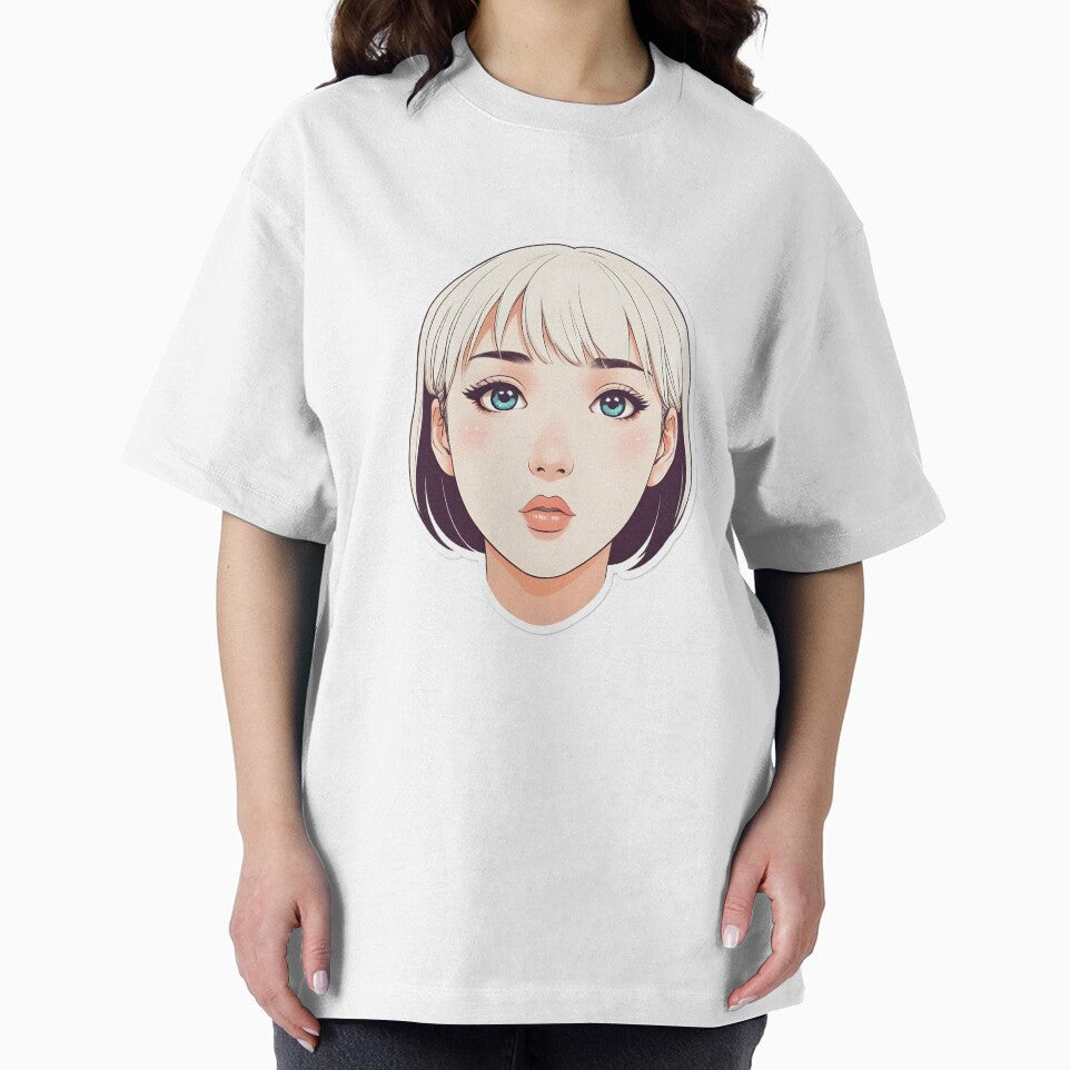 Minimal Anime Face cute girl– Expressive Minimalist Character Design by RELAX STATION