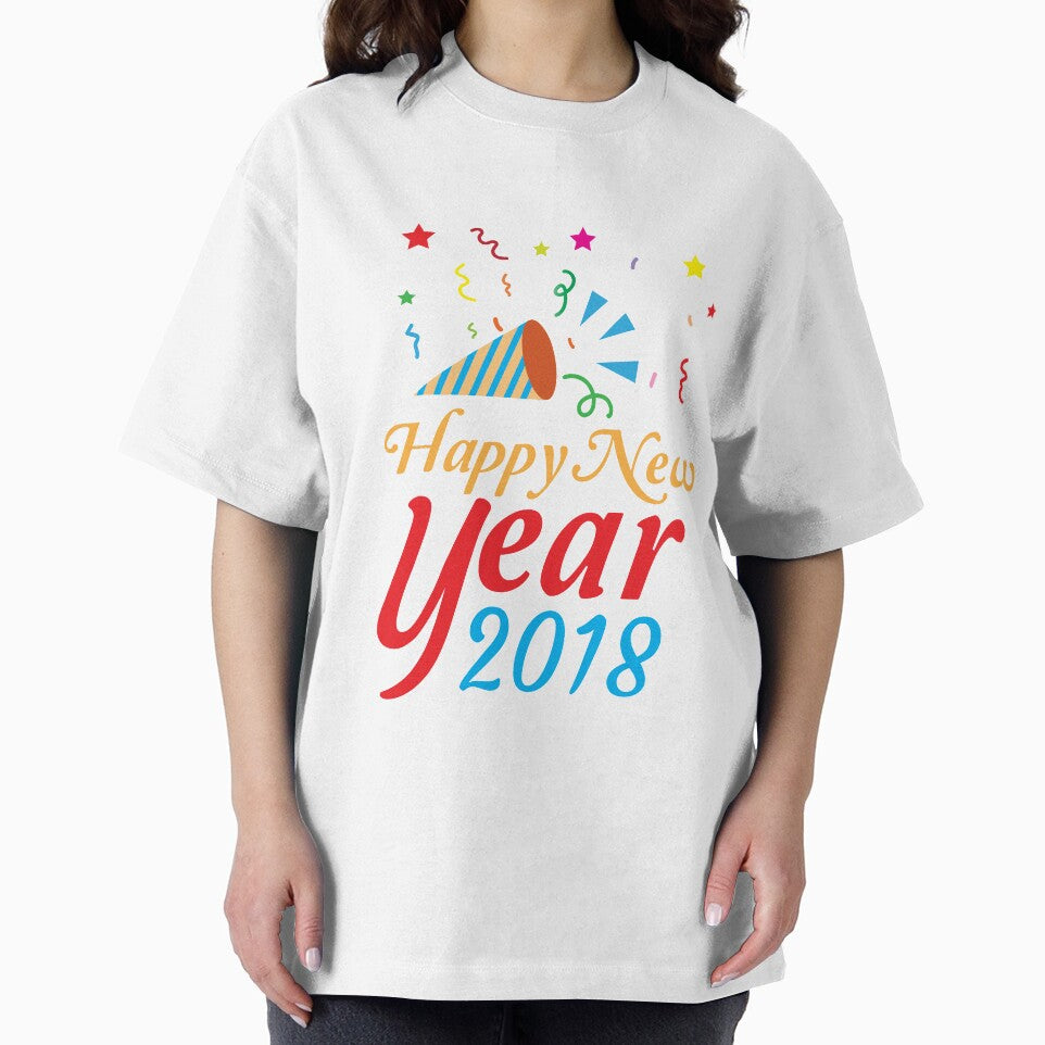 Happy New Year 2018 T-Shirt for Men and Women by AllStarMerch