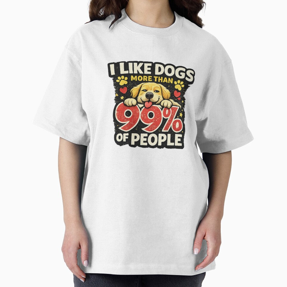 I Like Dogs More Than 99 Percent Of People Funny Dog Lover Design by InjeyArt