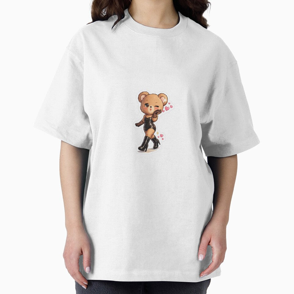 Sassy Teddy Slay – Chibi Fashionista Bear Sticker ??✨ by SparkVault