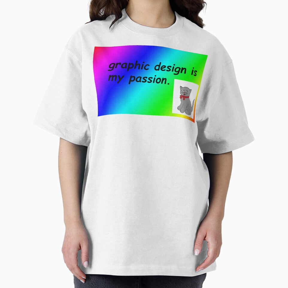 Graphic design is my passion rainbow comic sans by triinamariia