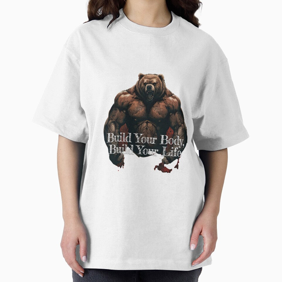 Build Your Body, Build Your Life Bodybuilding Fitness Gym Workout Exercise Merch Print  Design by tengamerx