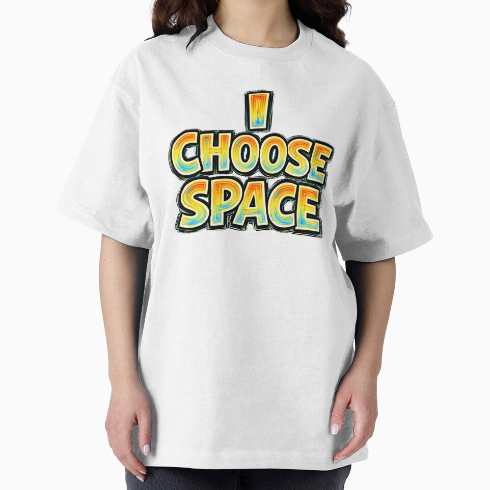 I CHOOSE SPACE – hand drawn childlike typography by Mac Sketches
