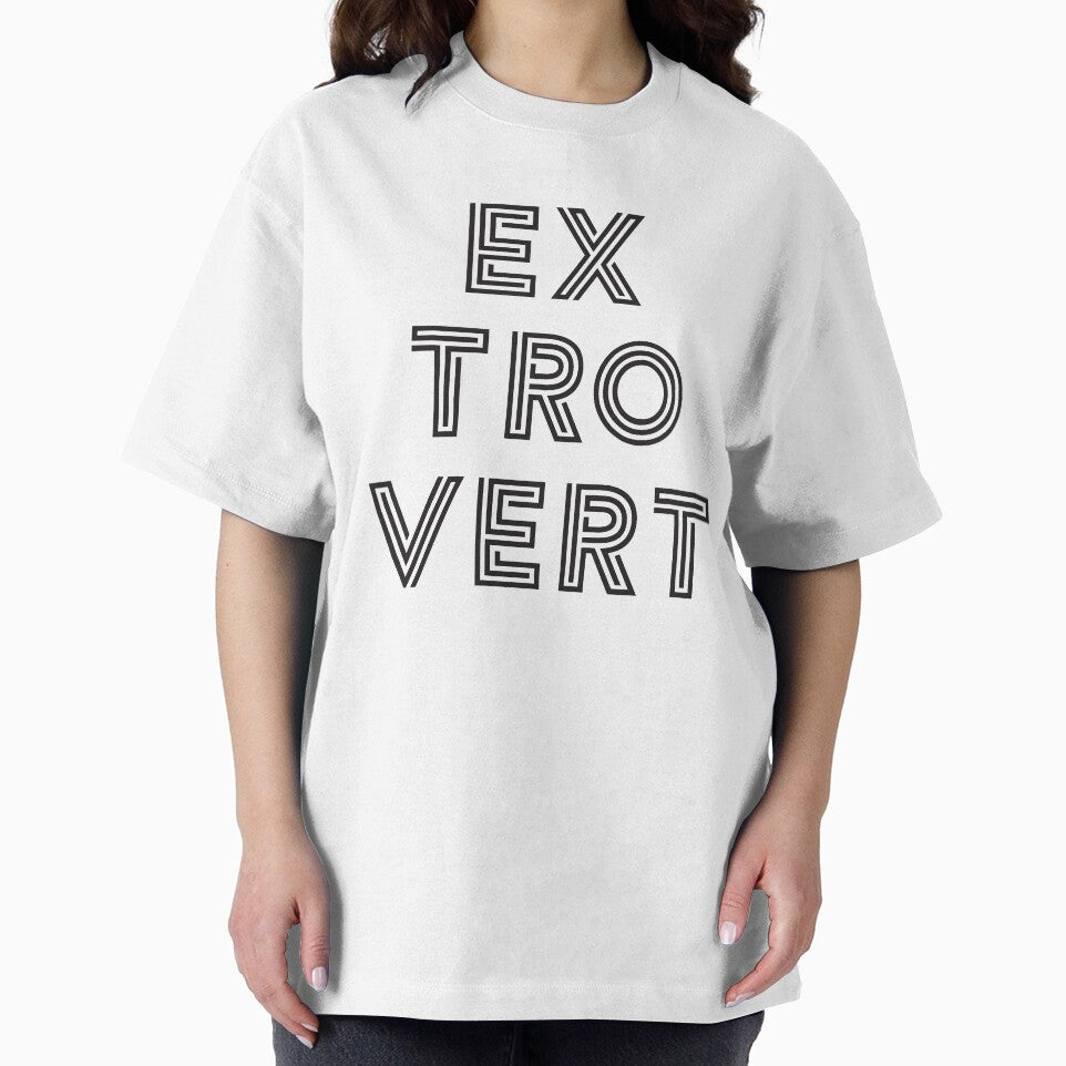 Extrovert - Black Print by teeworthy