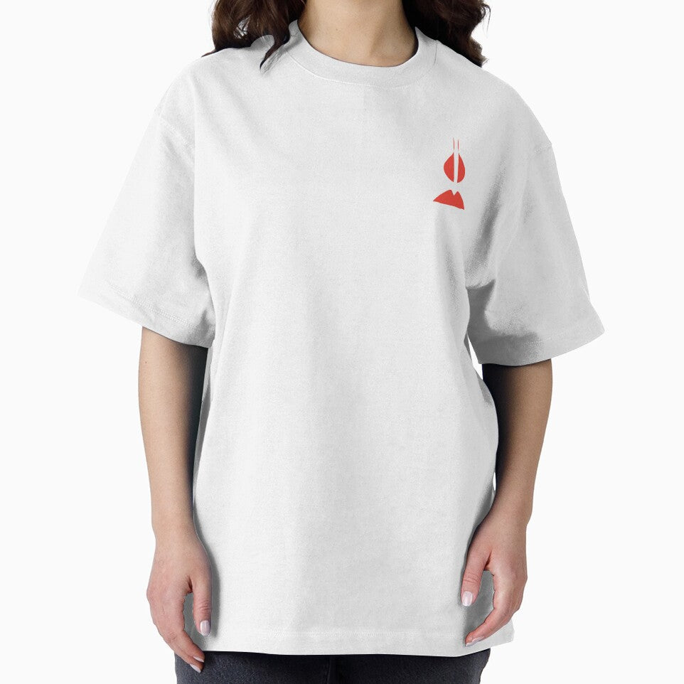 Red Abstract Minimalist Geometric Symbol by SahmatArt