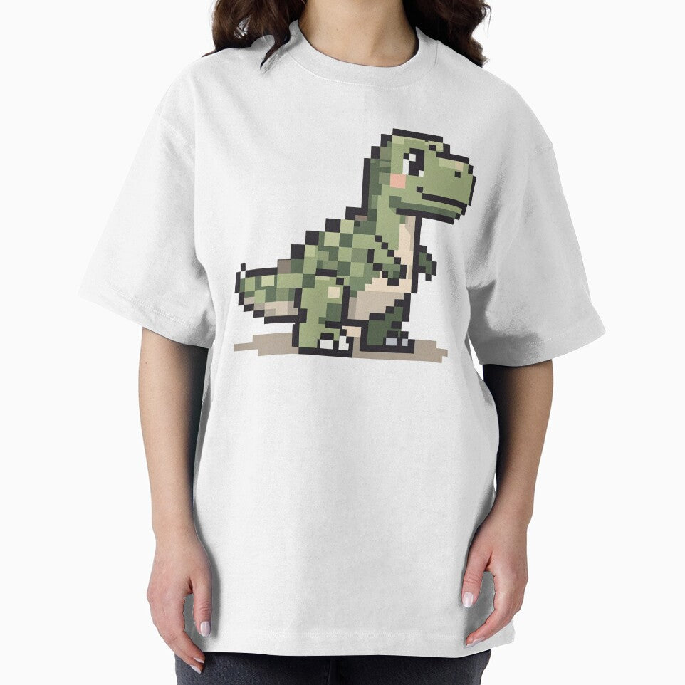 Cute Pixel Dinosaur – Retro 8-Bit Dino Pixel Art by onlin3boutiqu3