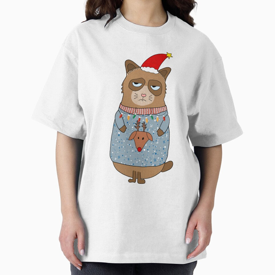 Angry cat, Bitter cat, Cat with Christmas sweater, Cat at Christmas by mysummerland