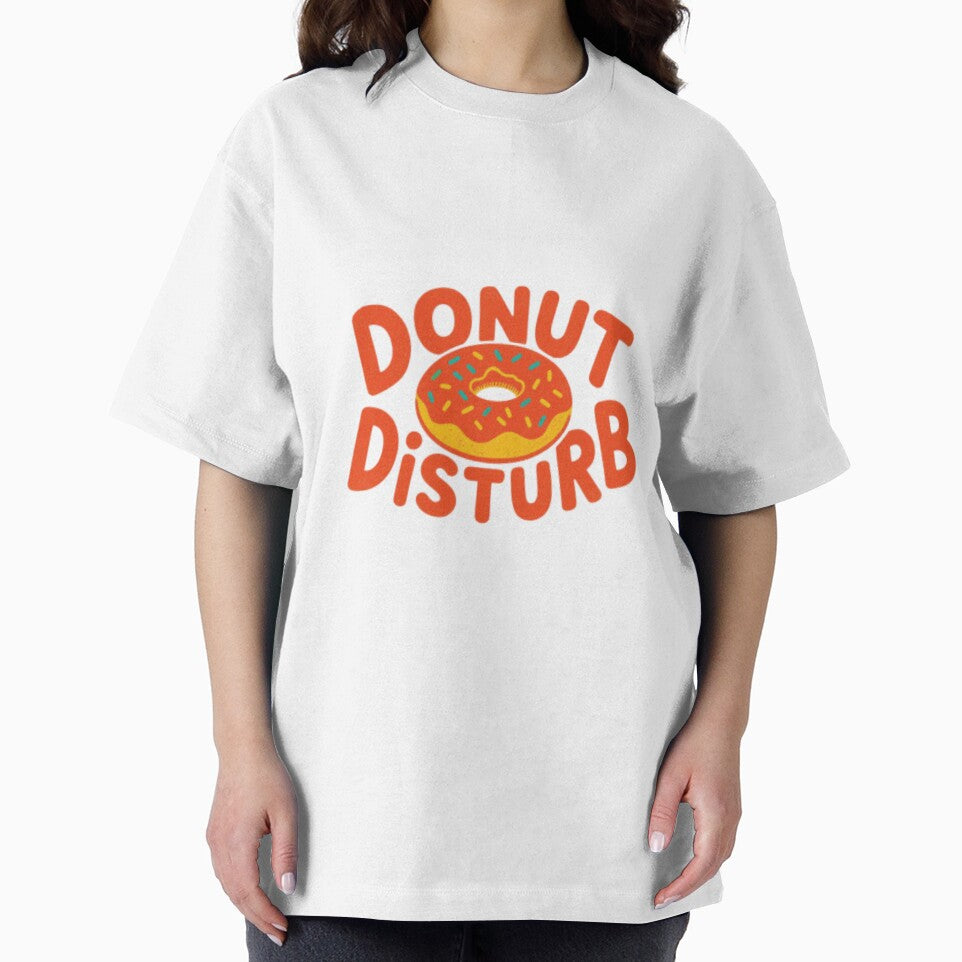 Donut Disturb — Funny Food Pun Art | Retro Donut Illustration for Foodies by Colorful-Garden