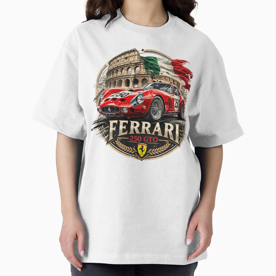 Italian Classic Car Rome Colosseum Vintage Poster by Retro Arabica