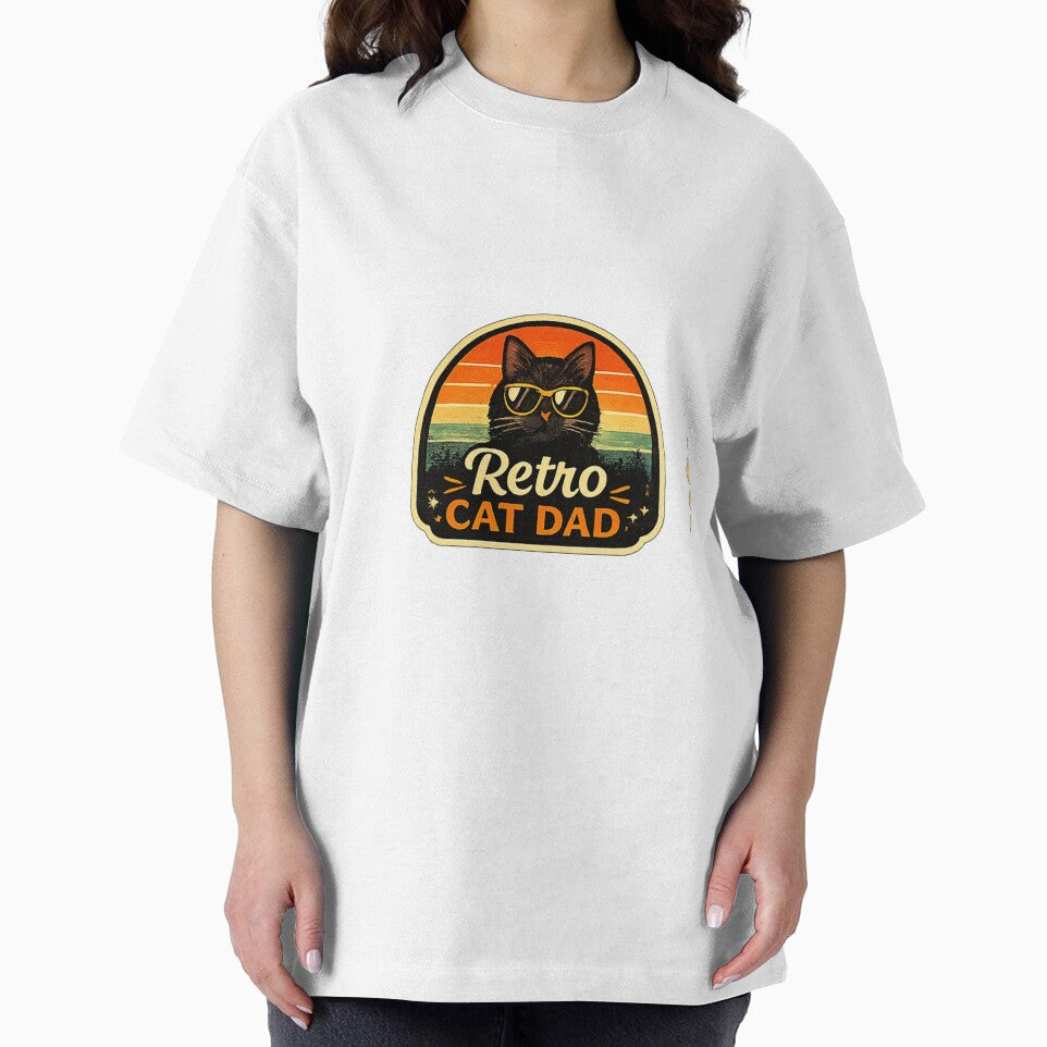 Retro Cat Dad Vintage Funny Cat Lover Design by Artbysarmina