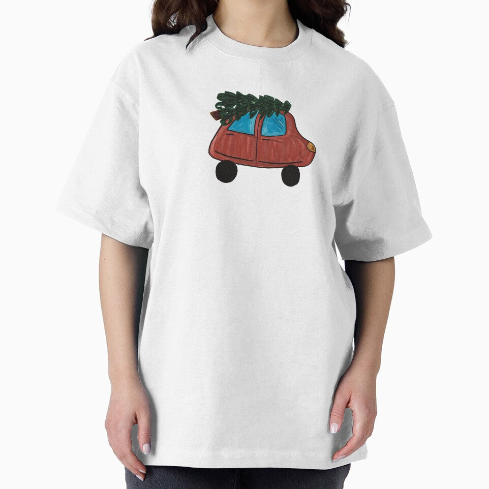 Little Red Car Does Christmas by k8createsstudio