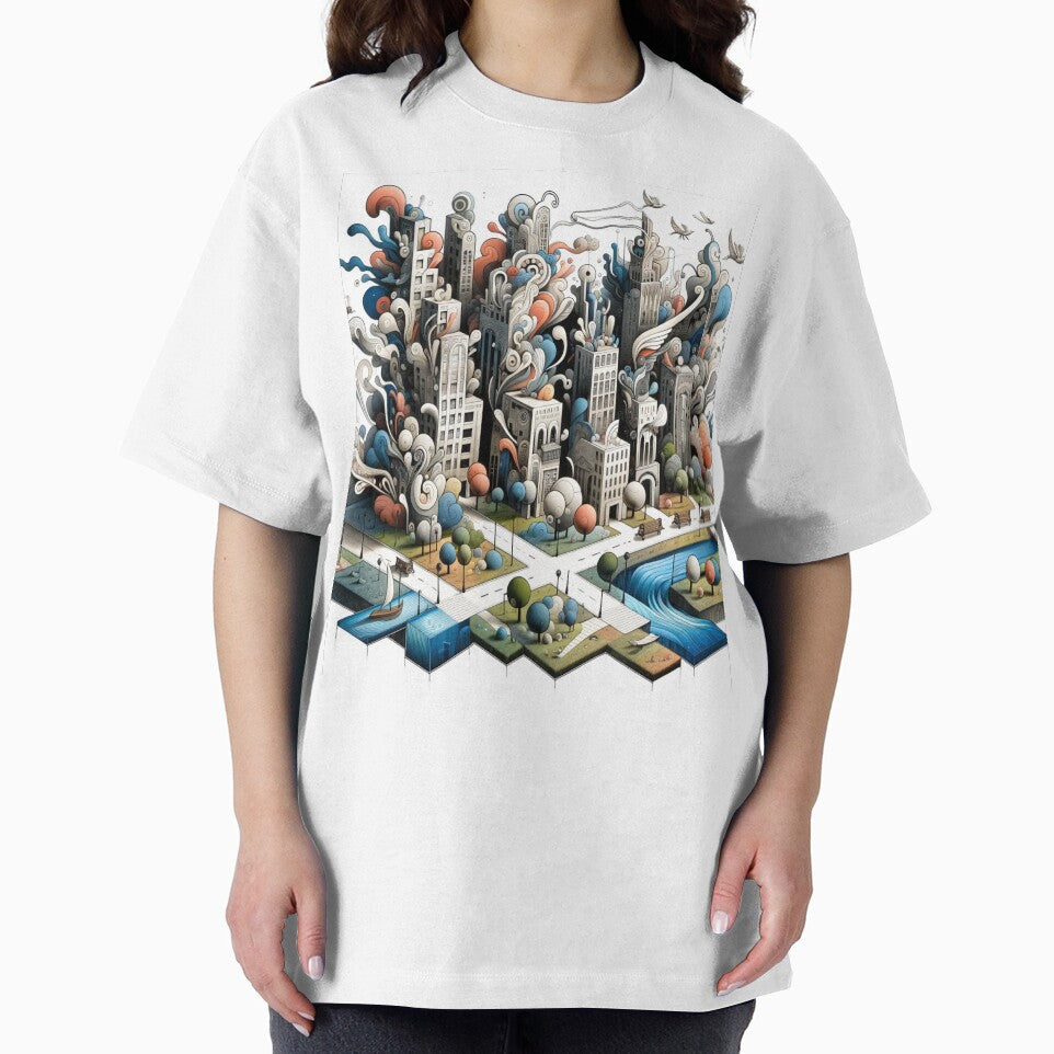 Whimsical Cityscape by yovevbdeou