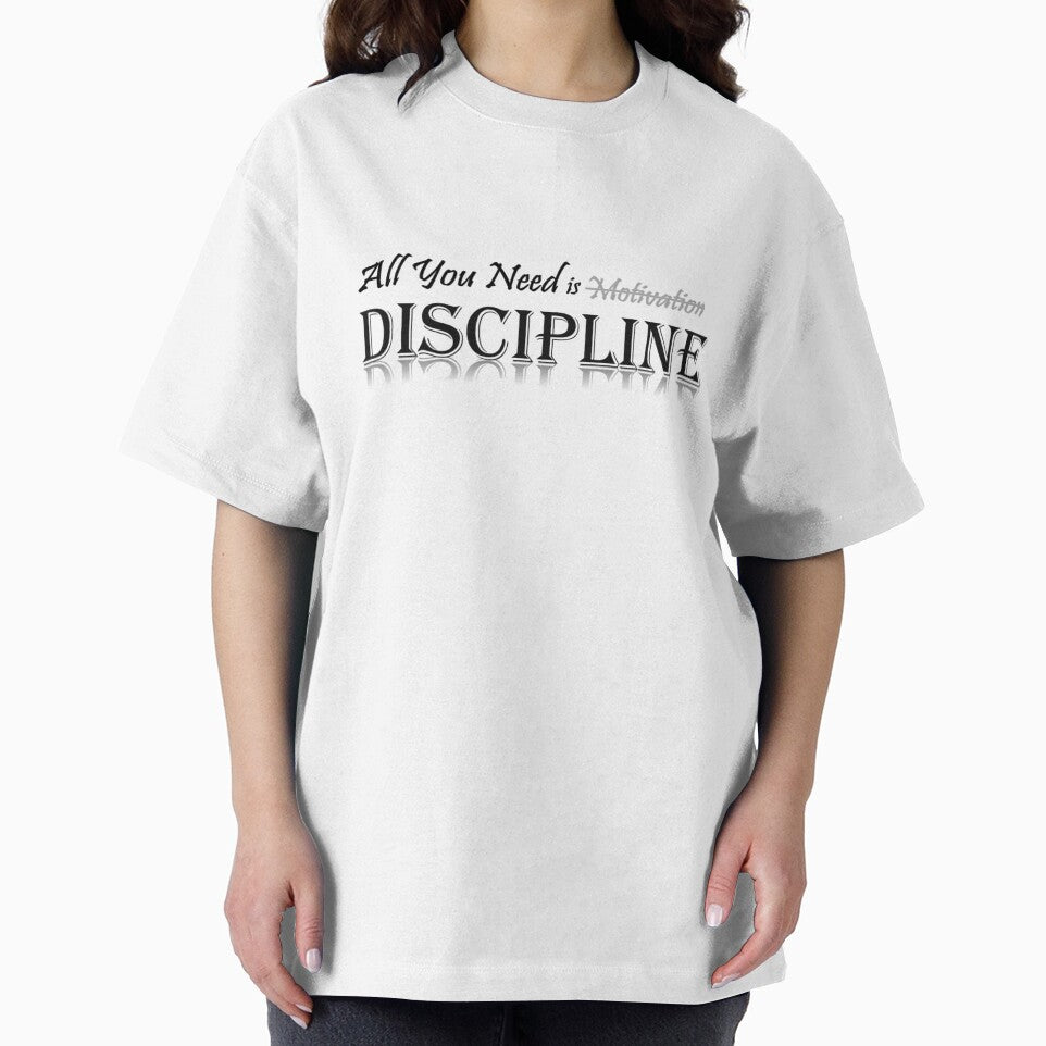 All You Need is Discipline – Motivational Quote Sticker by boxenbrain