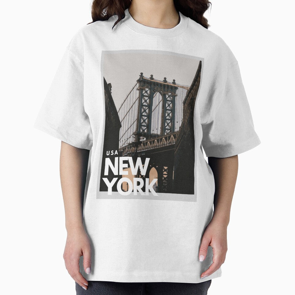 New York Manhattan Bridge - T-shirts, Hoodies and Sweatshirts by TripsandPrints