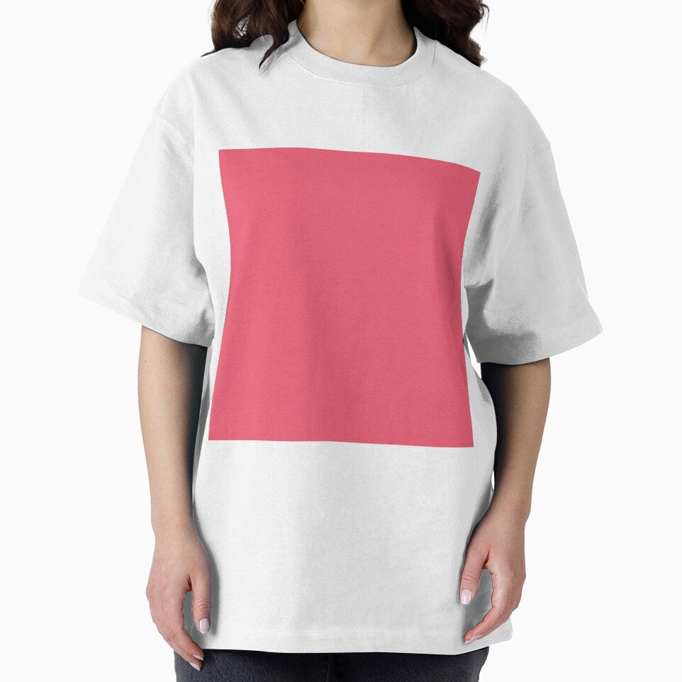 Plain Solid Color Pink Magenta French Rose Pink (M80 Y40) by mimihuang creations