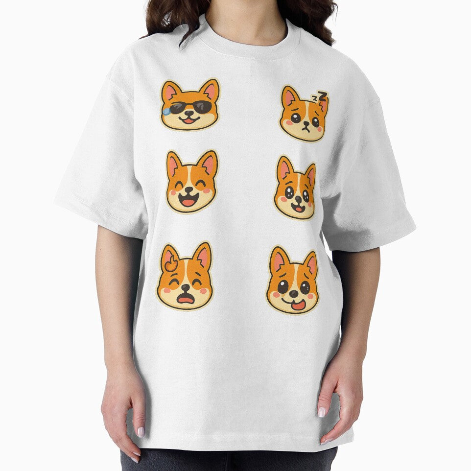Cute Kawaii Corgi Emoji Set 2, Kawaii Corgi by graphic-genie