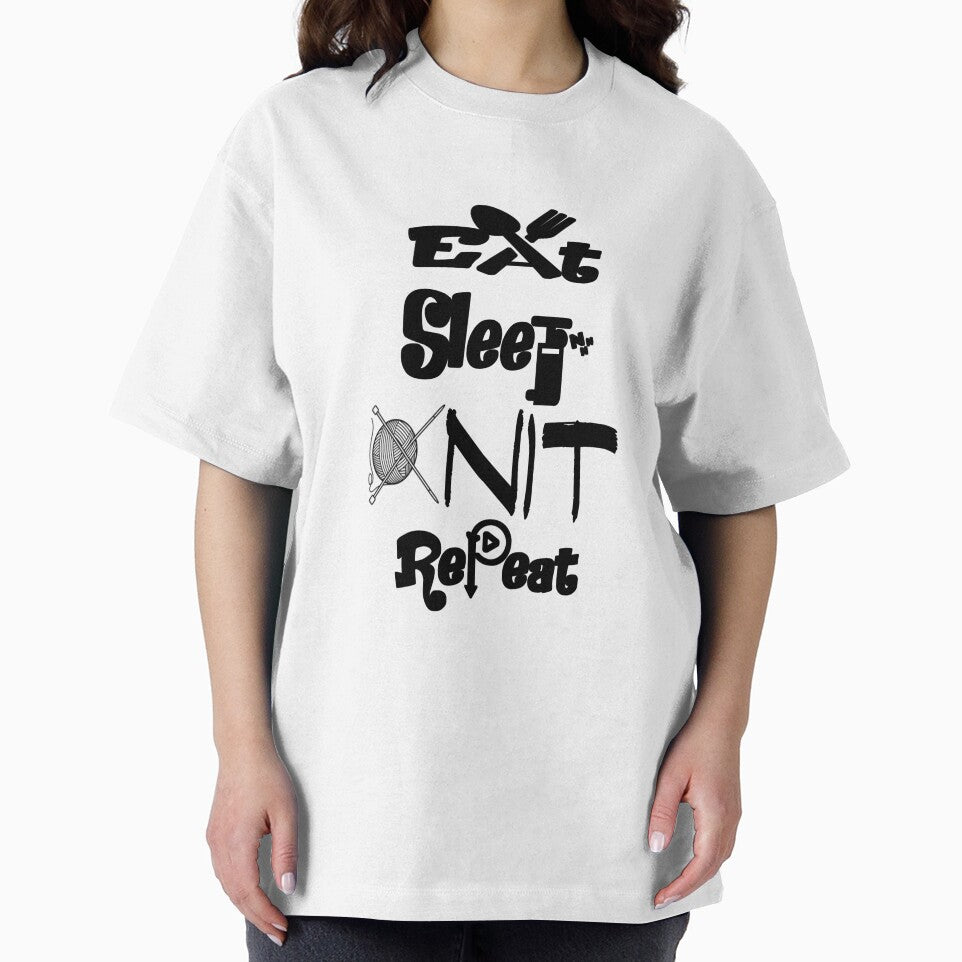 Eat sleep knit repeat,V999. by Chakilogy