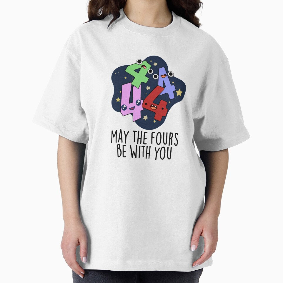 May The Fours Be With You Cute Number Pu by punnybone