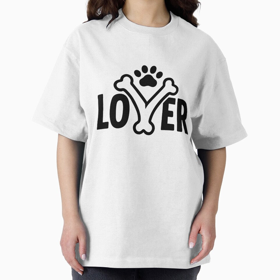 Dog Lover Bone Paw Typography Design by OwnYourMood