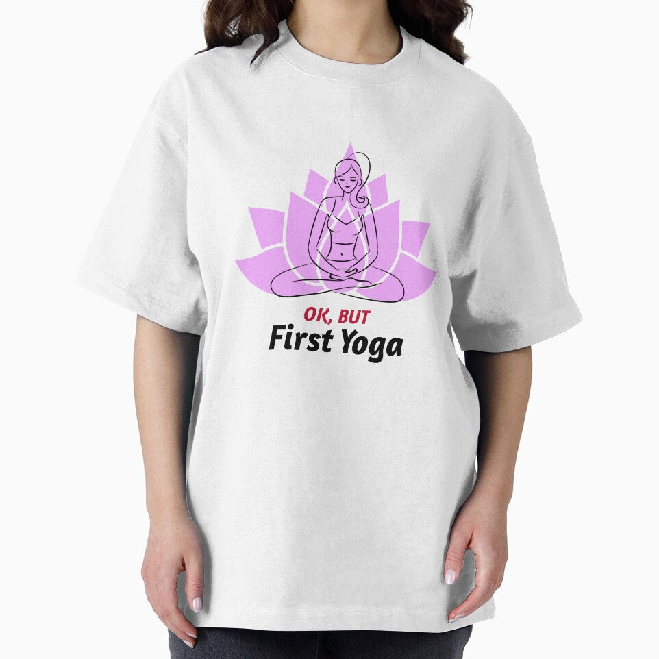Yoga First / Namaste / Yoga Design / Girl Doing Yoga / Meditation / Yoga Lover by RedBoyShop