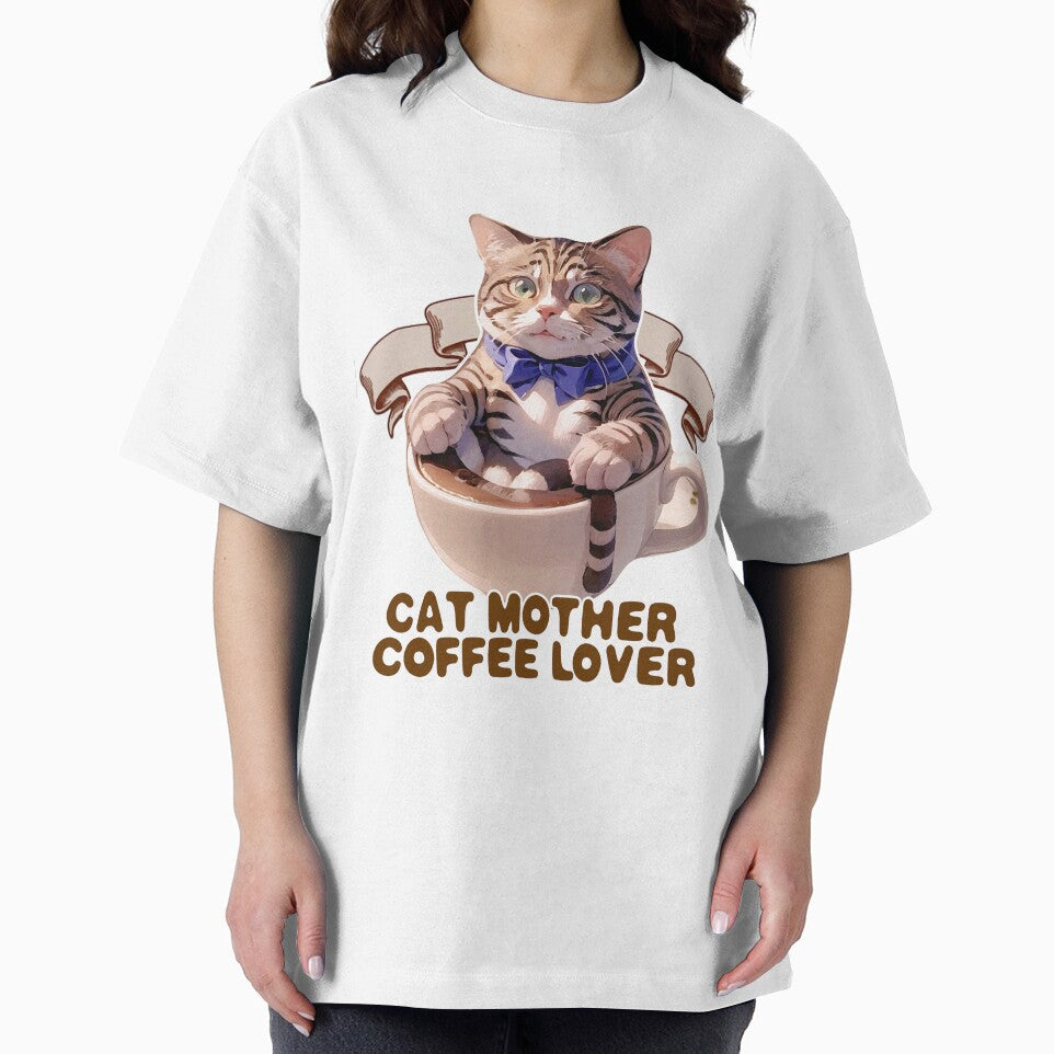 Cat Mother Coffee Lover by Lychee Design