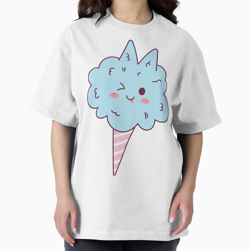 Cotton Candy Winking Mascot Cartoon by ArtStudioUA