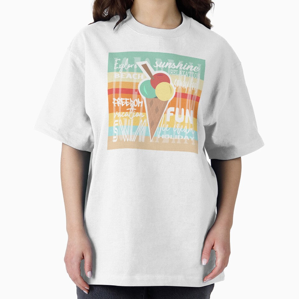 Ice cream holiday vacation summer fun - relax, explore, sunshine and sandy feet.  Caroline Laursen Original by Caroline Laursen