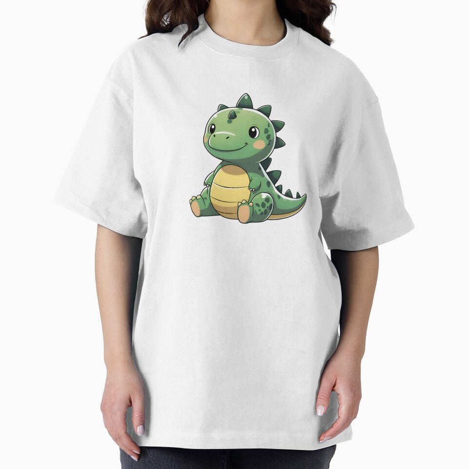Cute Chibi Dinosaur Sitting Calmly by TAJSILVERLINE