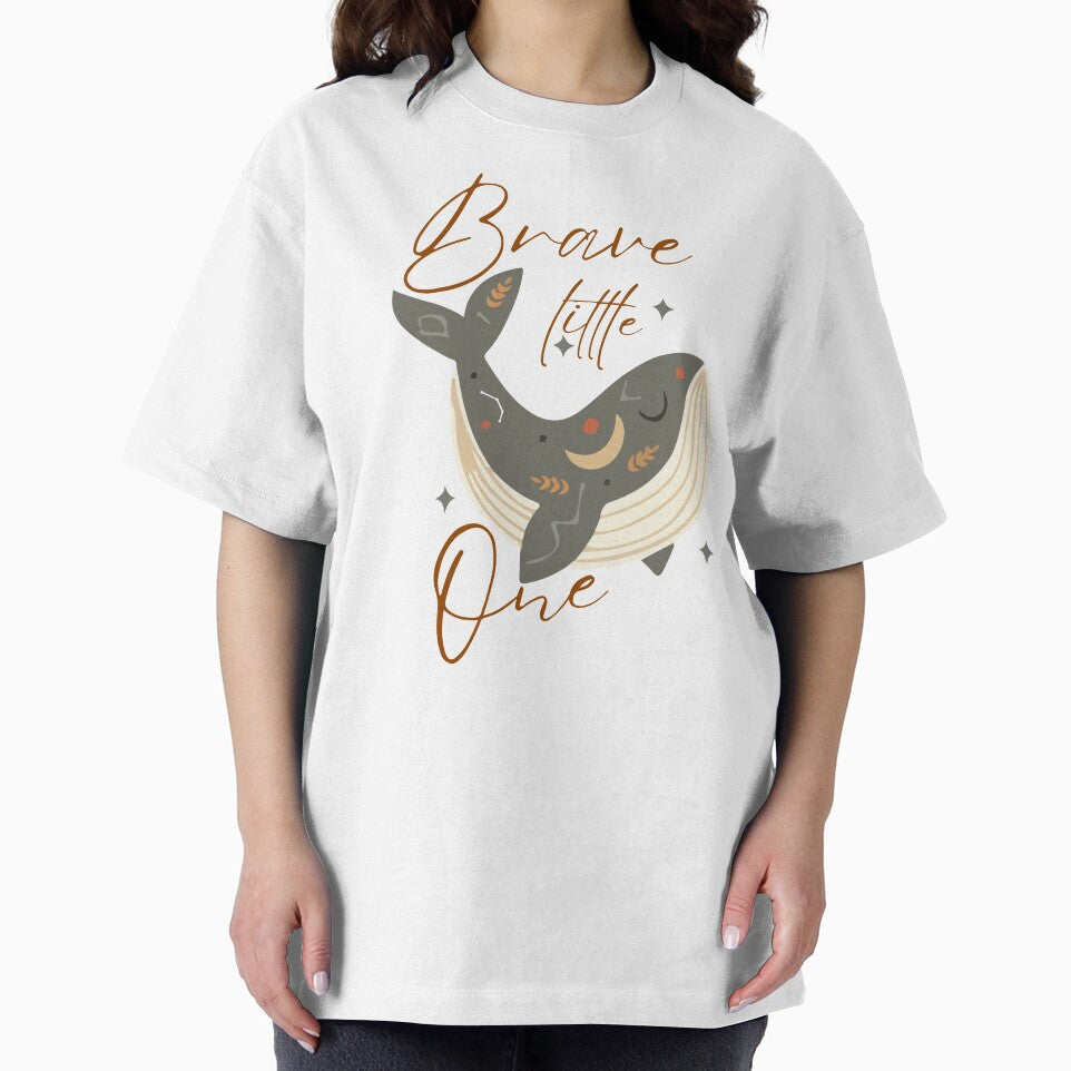 Boho Whale Brave Little One by Twist & Print