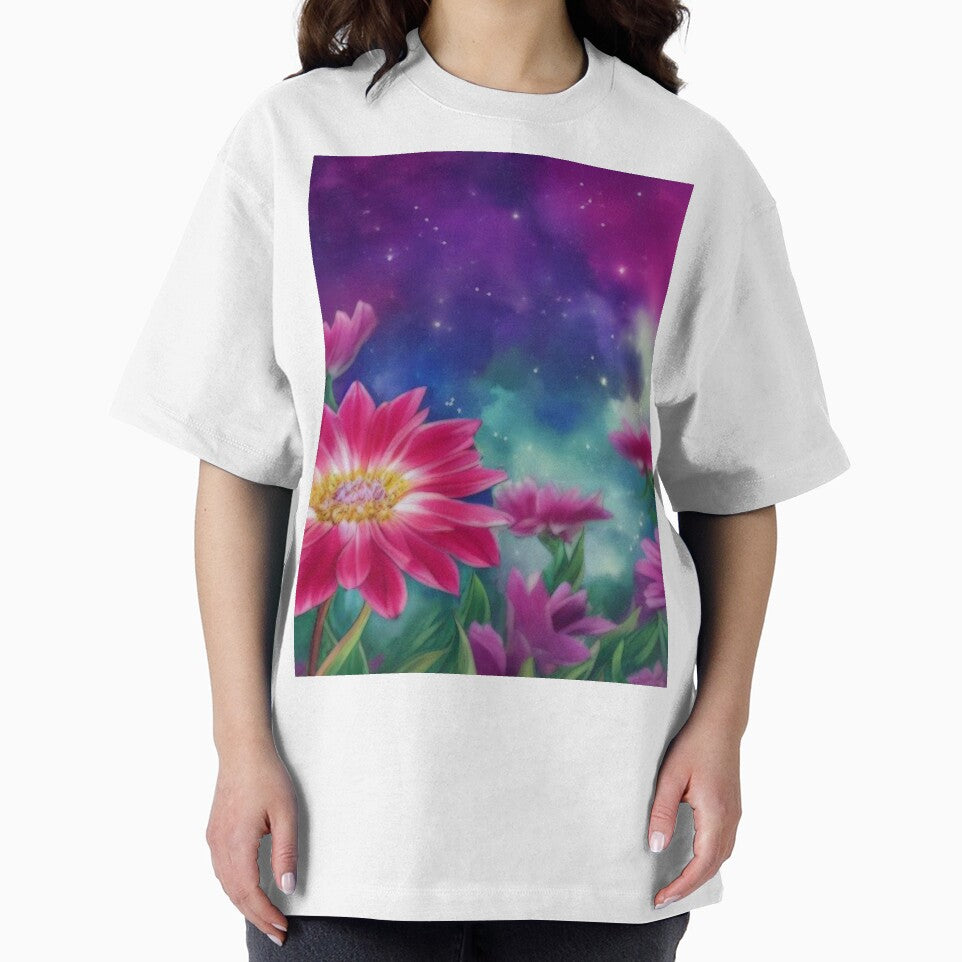 Soft Floral Starry Sky Watercolor No 5 by StephanieBrock