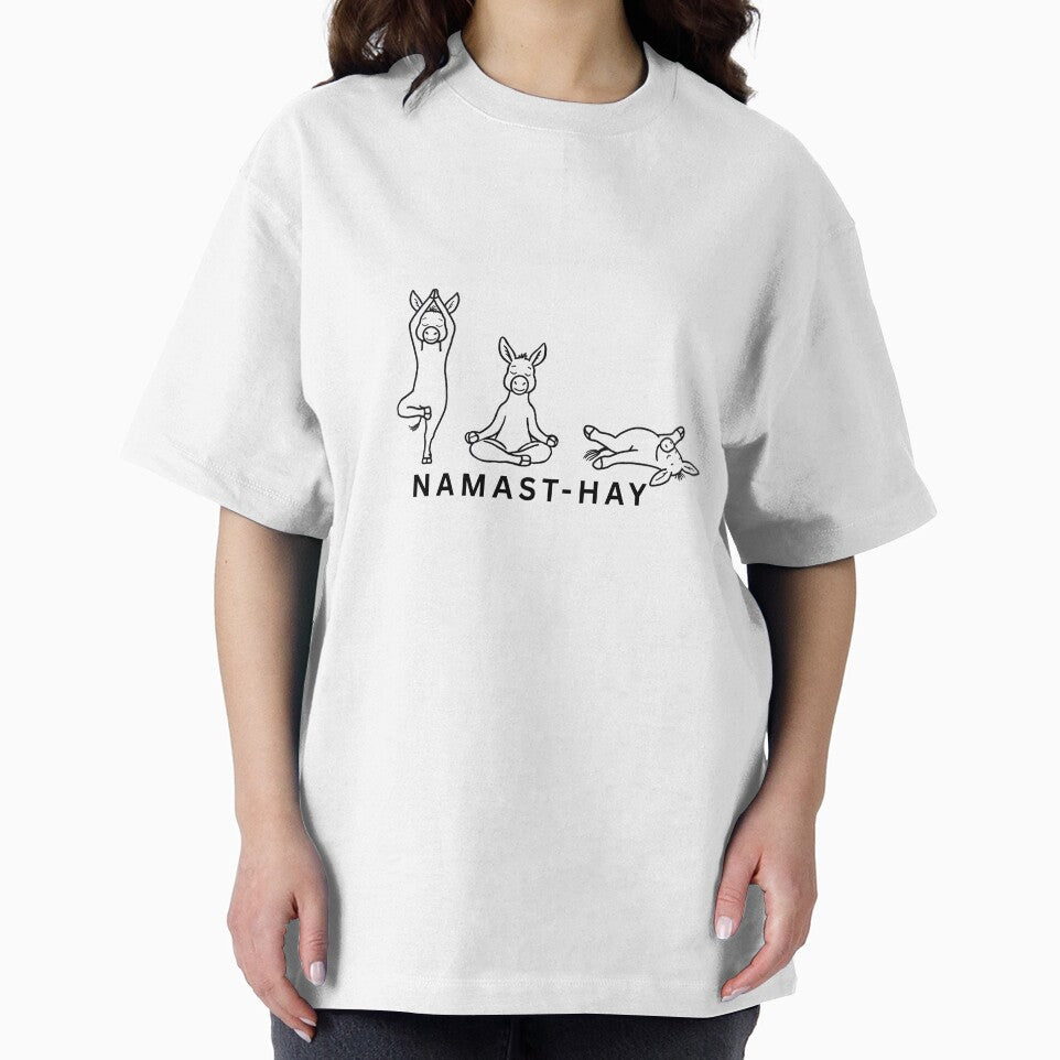 Namast-Hay Funny Donkey Yoga Design – Meditation Yoga Pun Gift by OneStopDonkeyShop
