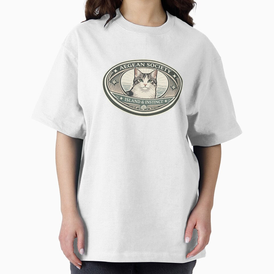 Aegean Society Vintage Cat Emblem by postmarkpaw