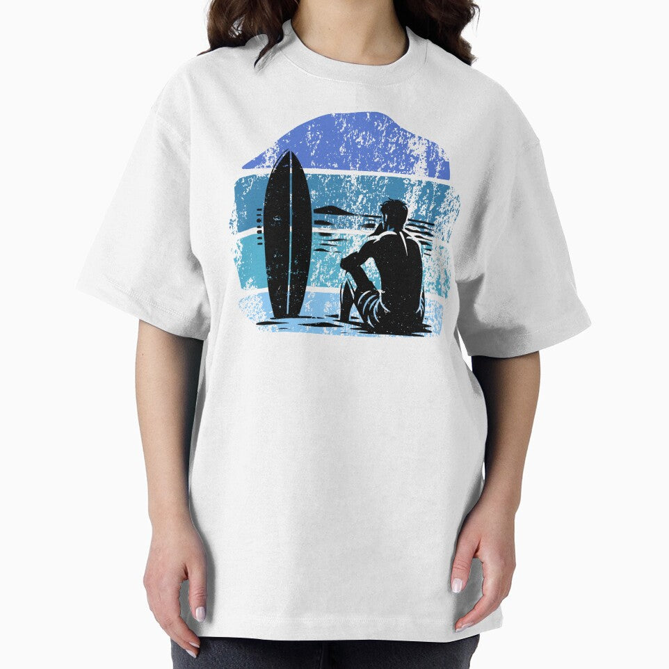 Vintage Surfer Retro Waiting For The Waves by Pavel1981