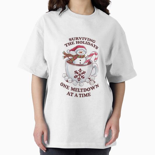 "Surviving the Holidays" Melting Snowman Graphic by CrescentCrew